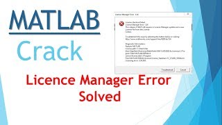 Licence Manager Error Solved  quotLicence Checkout Failedquot [upl. by Gundry784]