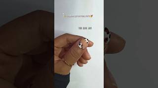 Animal print nail art short nailart tutorial [upl. by Ilbert]