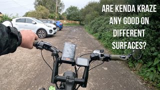 Are Kenda Kraze Tyres any good on various surfaces on my Engwe M20 [upl. by Stan]