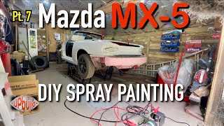 Mazda MX5 Miata  FINAL STAGES BEFORE PAINT  High Build Block Sanding Wet Sanding  Pt7 [upl. by Ot]