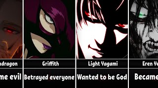 Anime Heroes Who Turned into Villains [upl. by Ainirtac]