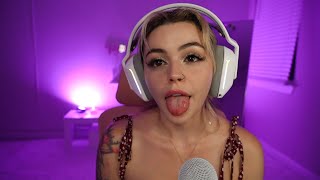 ASMR Lens Licking with Sideways Tongue Fluttering [upl. by Yoral]