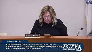 Falmouth Zoning Board of Appeals October 17 2024 [upl. by Assilrac]