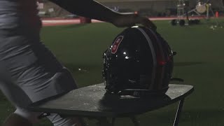 Mexia honors football player during rivalry game against Groesbeck [upl. by Yroj444]