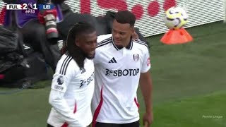 Alex Iwobi Goal Fulham vs Leicester City 21 All Goals and Extended Highlights [upl. by Oigroig]