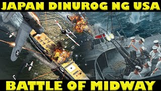 BATTLE OF MIDWAY PAANO DINUROG NG AMERIKANO ANG MGA AIRCRAFT CARRIER NG MGA JAPANESE NOONG WW2 [upl. by Cleti]