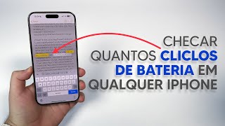 2024 Como Checar os Ciclos de Bateria em QUALQUER iPhone [upl. by Pell877]