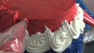 How to Make a Rose Cake by i am baker [upl. by Narej]