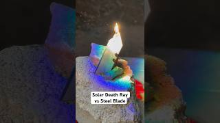 Solar death ray vs steel blade physics science [upl. by Darach]