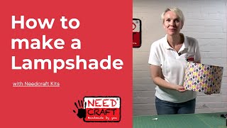 How to make a lampshade video tutorial with a DIY kit [upl. by Nahij79]