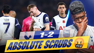 ABSOLUTE SCRUBS IVE HAD ENOUGH OF THIS TEAM 🤬 Tottenham 12 Ipswich Town EXPRESSIONS REACTS [upl. by Adikram669]