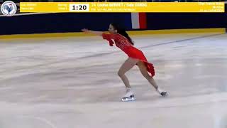 Louise Bordet 2024 Frencn Solo Ice Dance Nationals Jr Gold FD [upl. by Nosraep692]