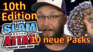 WWE Slam Attax 2017  10th Edition  10 Booster Packs  Pack Opening  deutsch [upl. by Lat]