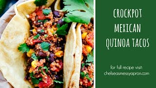 Crockpot Mexican Quinoa Tacos [upl. by Yug86]