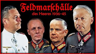 Die 20 Generalfeldmarschälle des Heeres 193645 [upl. by Anauqes]