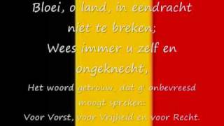 Belgisch volkslied  De Brabançonne lyrics [upl. by Ewen]