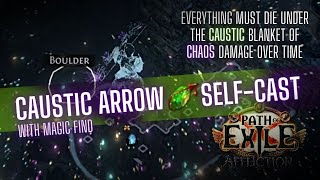 PoE 323 BUILD SHOWCASE  Magic Find Caustic Arrow Pathfinder [upl. by Ecirrehs]