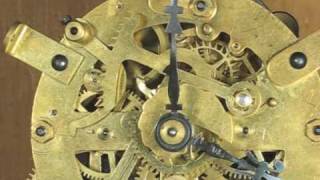 Striking Mechanism of Ansonia Round Mantel Clock Movement [upl. by Larson]