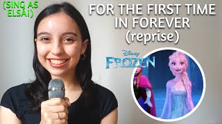 For The First Time In Forever REPRISE Annas Part Only  Karaoke  Frozen [upl. by Ahsinel]