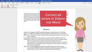 Zotero Part 5 Zotero and Microsoft Word [upl. by Palm]