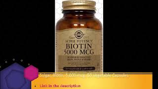 Solgar Biotin 5000 mcg 50 Vegetable Capsules [upl. by Inerney]