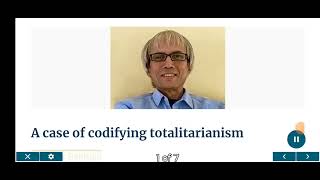 A case of codifying totalitarianism A Faizur Rahman [upl. by Menzies]