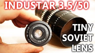 Industar 502 F35 50mm lens review – 15 tiny Soviet lens [upl. by Eenolem]