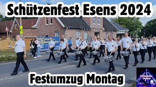 Schützenfest Esens 2024  Festumzug Montag [upl. by Eirrehs]