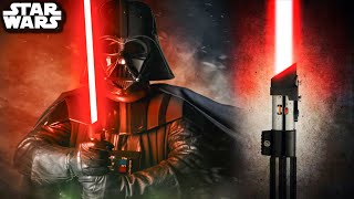 Why Darth Vaders Lightsaber Is WAY More Special Than you Realize  Star Wars Explained [upl. by Ahsiad]