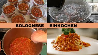 Bolognese einkochen haltbar machen Preppen [upl. by Murielle]