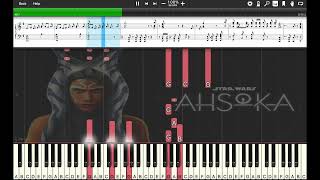 Star Wars Ahsoka  Main Theme Piano Tutorial [upl. by Takakura]