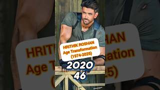 HRITHIK ROSHAN Age transformation 19742025 Hrithik Now and Then photos hrithikroshan love new [upl. by Rodger]