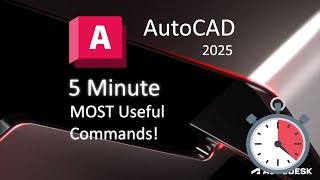 Top 5 MOST Useful Commands in AutoCAD [upl. by Hugh]