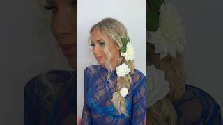 Festival hairstyle 🌸🪩 easyhair festivalhairstyle festivalvibes hairtutorial [upl. by Airan]