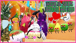 Roblox  SECRET STAYCATION HIDE amp SEEK WITH Vegetables and fruits have hair [upl. by Arted]