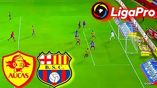 Aucas vs Barcelona Liga Pro Ecuador 2024 EN VIVO [upl. by Anaud]