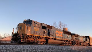 RARE CSXT 4814 Flared SD70MAC leading Q22419 in Birmingham Alabama [upl. by Deina245]