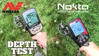 NOKTA TRIPLE SCORE VS MINELAB XTERRA ELITE DEPTH AND IRON TEST [upl. by Shatzer]