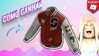 ITEM GRÁTIS  COMO GANHAR A JAQUETA PACSUN RED DTLA VARSITY NO PACSUN LOS ANGELES TYCOON ROBLOX [upl. by Elegna]