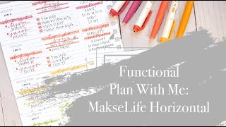 Functional Plan With Me MakseLife Horizontal [upl. by Arua356]