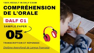 DALF C1  Compréhension de lorale No 05  DALF C1 Listening Practice Test Online [upl. by Orna570]