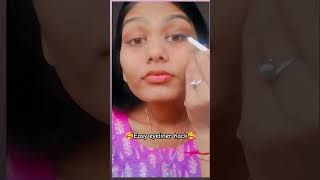 Easy eyeliner hacklinerhackytshorts youtubefeedmakeup beutyhackmonalishabarange [upl. by Korwun]