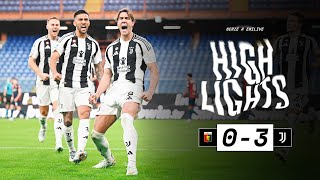 HIGHLIGHTS SERIE A  Genoa 03 Juventus  Dušan and Conceição headline Juves return to winning ways [upl. by Yla411]