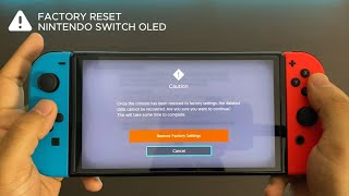 How to factory reset Nintendo Switch OLED 2023 BONUS  Repack before Selling [upl. by Okihcas]