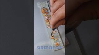 Resin ruler with colored pencil resinart resincrafts epoxy craft [upl. by Eitsirc718]