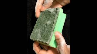 CRISPY SOAPY SPONGE MESSY SCOUR OFF satisfying spongeasmr spongeripping oddlysatisfying [upl. by Evered]