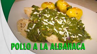 RECETA Pollo a la Albahaca o Pollo en Salsa de Albahaca [upl. by Cynth]