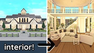 PART 2 Summer Modern Roleplay Bloxburg House Interior Build [upl. by Sandro]