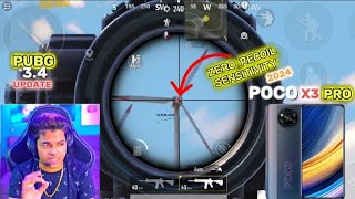 🔥 Poco X3 Pro Zero Recoil Sensitivity Setting  Pubg Mobile Best Sensitivity Setting 2024 [upl. by Prudy]