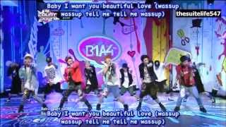 B1A4  Yesterday amp Whats Going On MCountdown 130509 Hangul Romanization Eng Sub [upl. by Suoinuj]